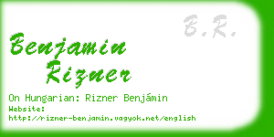 benjamin rizner business card